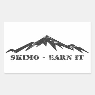 Pegatina Rectangular Skimo, Gana