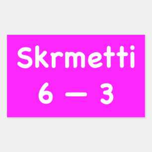 Pegatina Rectangular Skrmetti 6 - 3