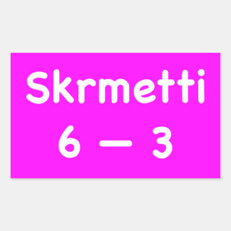 Pegatina Rectangular Skrmetti 6 - 3