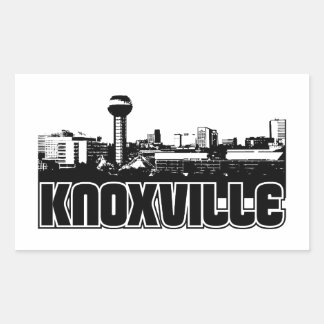 Pegatina Rectangular Skyline de Knoxville