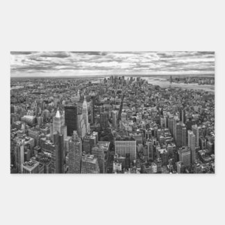 Pegatina Rectangular Skyline de Nueva York