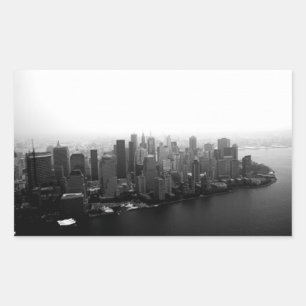 Pegatina Rectangular Skyline de Nueva York