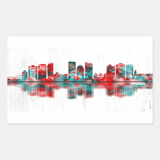 Pegatina Rectangular Skyline Dhaka