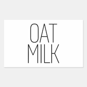 Pegatina Rectangular Sleek Oat Milk