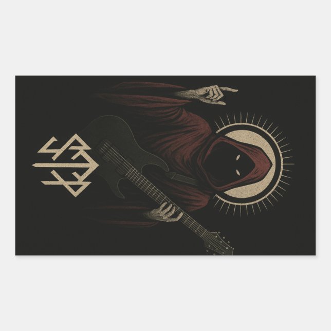 Pegatina Rectangular Sleep token vibes (Anverso)