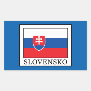Pegatina Rectangular Slovensko