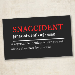 Pegatina Rectangular Snaccident - Definición de diccionario personaliza