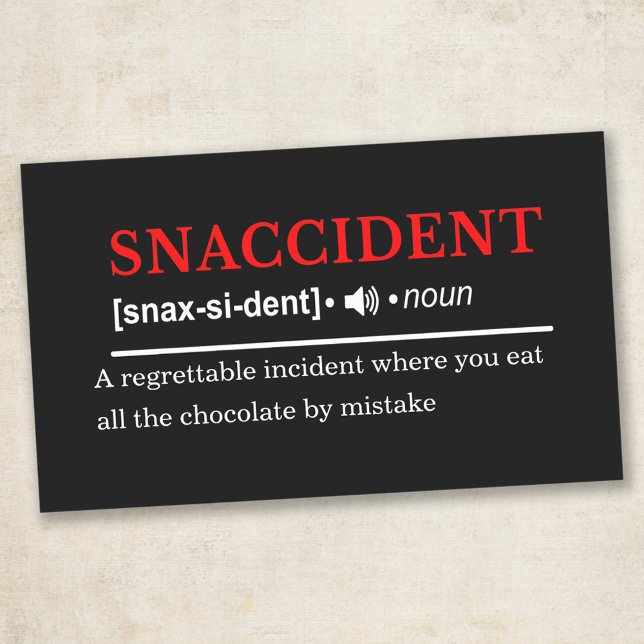 Pegatina Rectangular Snaccident - Definición de diccionario personaliza (Subido por el creador)