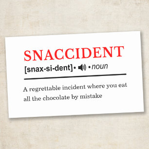 Pegatina Rectangular Snaccident - Definición de diccionario personaliza