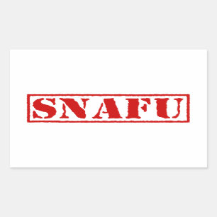 PEGATINA RECTANGULAR SNAFU