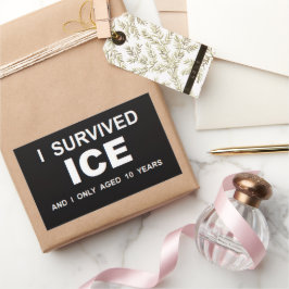 Pegatina Rectangular Sobreviví al ICE