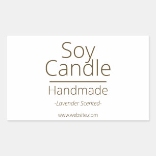 Pegatina Rectangular Sofisticado hobby de negocios de vándales de soja
