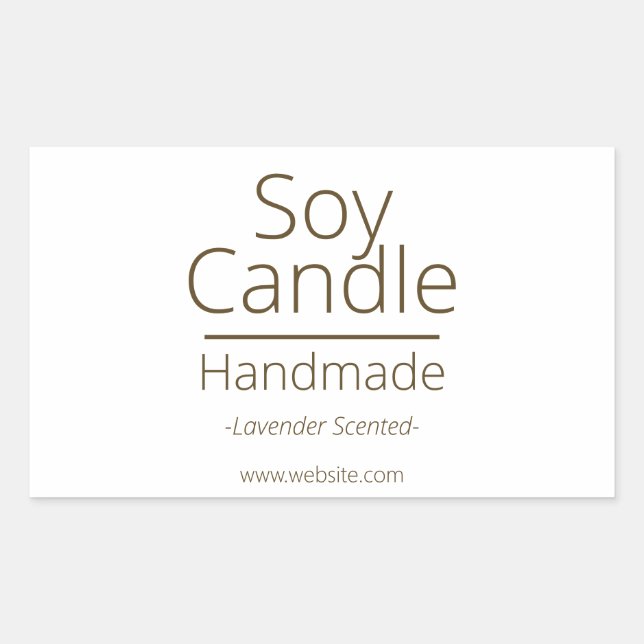 Pegatina Rectangular Sofisticado hobby de negocios de vándales de soja  (Anverso)