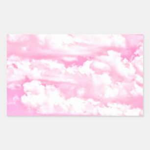 Pegatina Rectangular Soft Happy Rose Clouds Decor