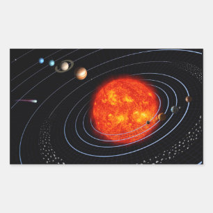 Pegatina Rectangular Sol