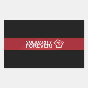 Pegatina Rectangular ¡Solidaridad para siempre!