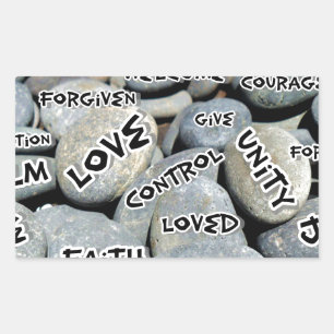 Pegatina Rectangular Sólo notas, amor_