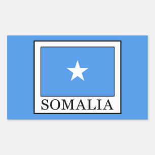Pegatina Rectangular Somalia