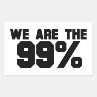 PEGATINA RECTANGULAR SOMOS EL 99%