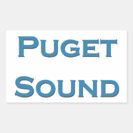 Pegatina Rectangular Sonido de puget