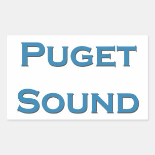 Pegatina Rectangular Sonido de puget