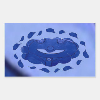 Pegatina Rectangular Sonrisa de Hanbir.