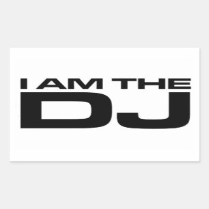 Pegatina Rectangular Soy El DJ