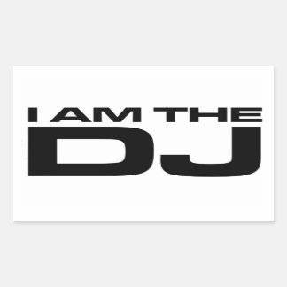 Pegatina Rectangular Soy El DJ