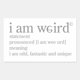 Pegatina Rectangular Soy Raro