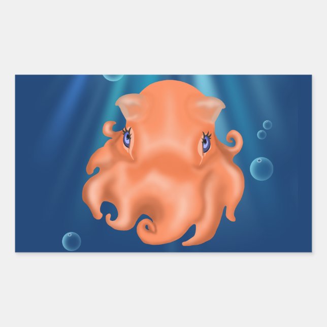 Pegatina Rectangular Soy Squishy (Anverso)
