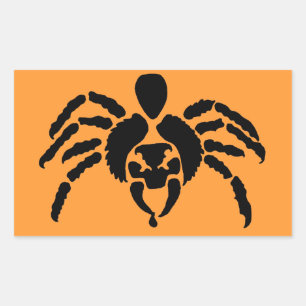 Pegatina Rectangular Spider