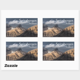 Pegatina Rectangular Spitsbergen Svalbard