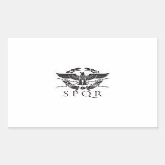 Pegatina Rectangular spqr hemblem.ai