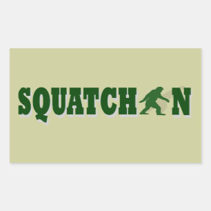 Pegatina Rectangular Squatchin