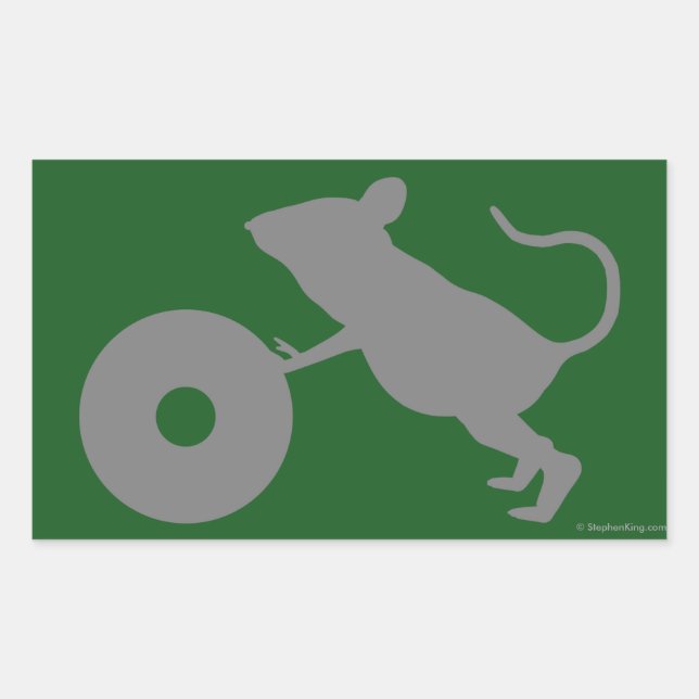 Pegatina Rectangular Sr. Jingles de Green Mile (Anverso)