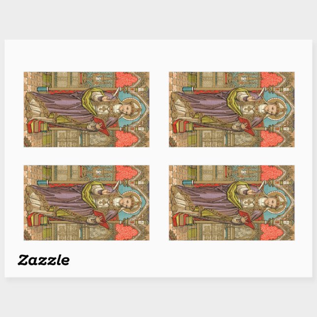 Pegatina Rectangular St. Alphonsus Liguori (VVP 005) (Hoja)