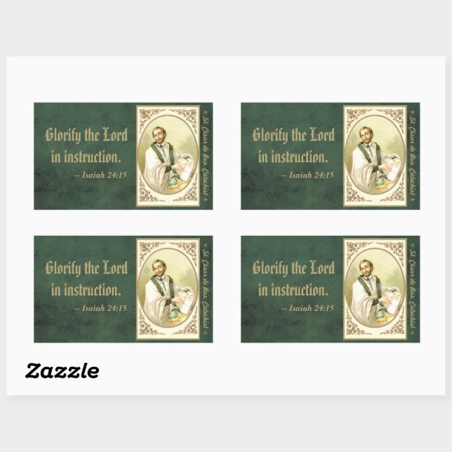 Pegatina Rectangular St. César de Bus (SLE 001) (Hoja)