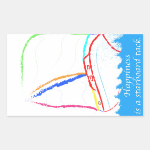 Pegatina Rectangular Starboard Tack