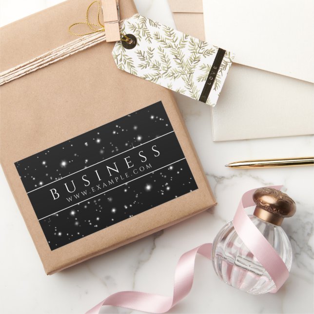 Pegatina Rectangular Starlight Black (Regalar)