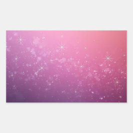 Pegatina Rectangular Stars In Pink Space