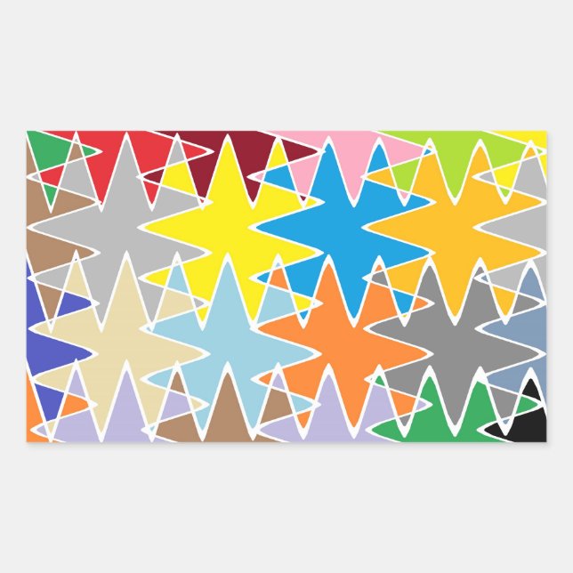 Pegatina Rectangular STBX Novino Star Rythem Dance (Anverso)