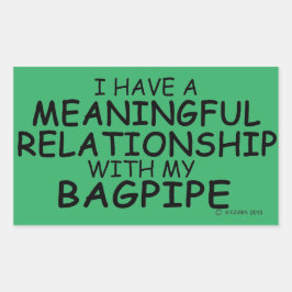 Pegatina Rectangular Sticke rectangular de la relación significativa de