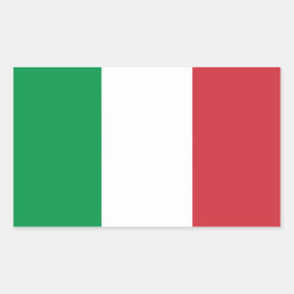 Pegatina Rectangular Sticker "Italiaanse vlag".