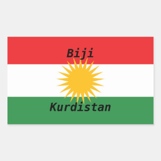 Pegatina Rectangular sticker vive el Kurdistán
