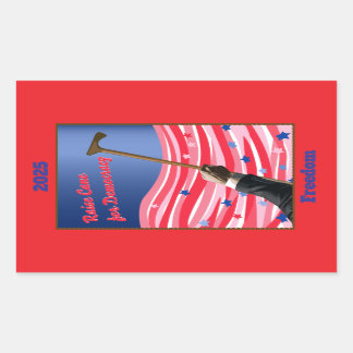 Pegatina Rectangular StickerRaise Cane Democracy