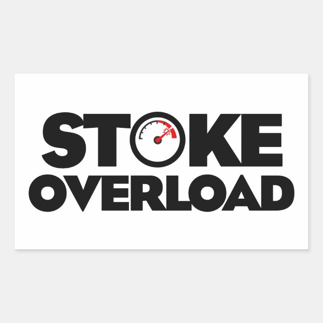 Pegatina Rectangular Stoke Overload Meter (Anverso)