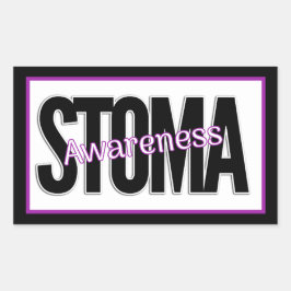 Pegatina Rectangular Stoma Awareness