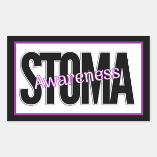 Pegatina Rectangular Stoma Awareness