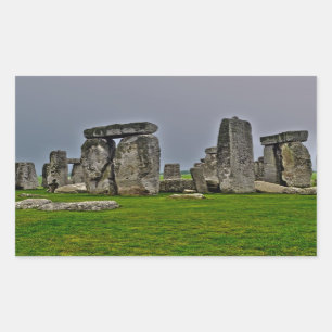 Pegatina Rectangular Stonehenge, antiguo lugar histórico del poder