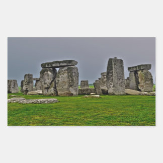 Pegatina Rectangular Stonehenge, antiguo lugar histórico del poder